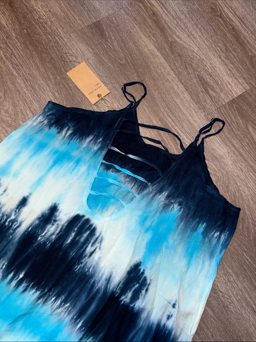 Riviera Sun Dress Blue Tie-Dye - Picture 7 of 7